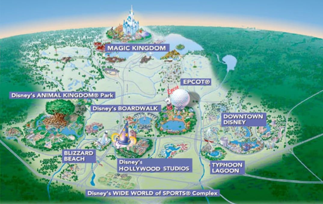 Mapa da Disney